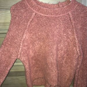 Slouchy mauve sweater